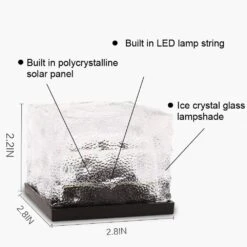 LED Ice Cube Lights,Solar Glass Brick Light,LED Landscape Light Buried Light Square Cube,Frosted Glass Light For Outdoor Path Road Yard Christmas 4 Pcs(Cold White) -Xmas Lighting Shop 61o kfJ5EpL. AC SL1000