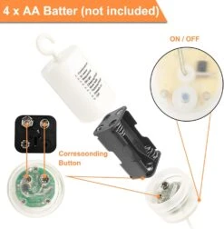 2Pack Firework Lights 200Led Silver Wire Starburst Lights 8 Modes Battery Operated Fairy Lights With Remote, Wedding Christmas Decorative Hanging Lights For Party Patio Garden Decoration (warm White) -Xmas Lighting Shop 61o7SzNHuXL. AC SL1500