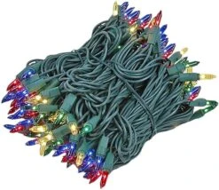 Novelty Lights 140 Light Chasing Patio Party Christmas Mini Light Set, Multi, Green Wire, 46.5' Long -Xmas Lighting Shop 61oaN6WaL1L. AC SL1000