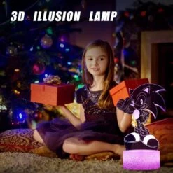 3D Hedgehog Anime Night Light -LED Illusion Lamp 16 Color Change Decor Table Lamp With Remote Control, Creative Birthday Christmas Gifts For Boys Girls -Xmas Lighting Shop 61ogWnbYUQL. AC SL1000