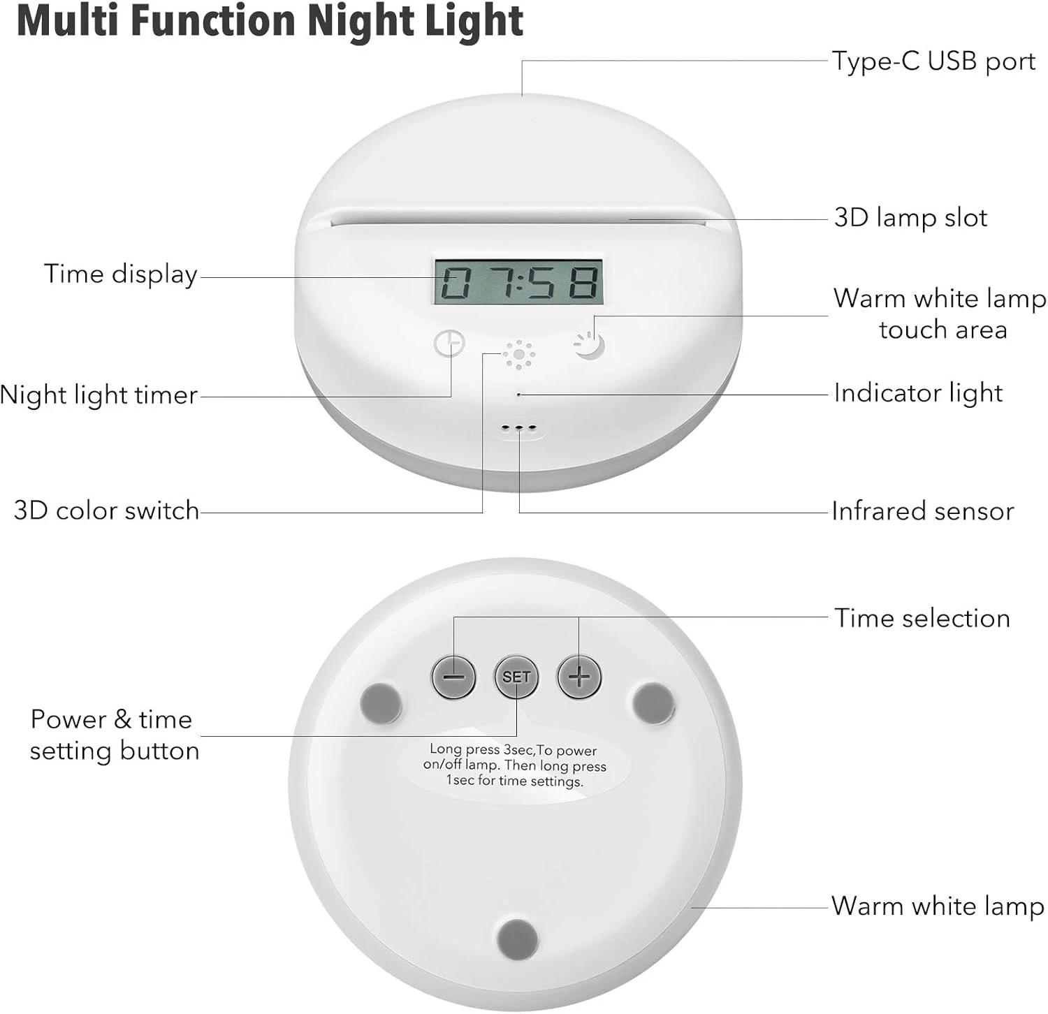 3D Star Wars Night Light For Kids - 3 Patterns And 16 Color Change Decor Lamp - Warm White Light For Sleep - Star Wars Toys For Kids - Birthday & Christmas Gifts For Boys Girls And Star Wars Fans 6 3D Star Wars Night Light For Kids - 3 Patterns And 16 Color Change Decor Lamp - Warm White Light For Sleep - Star Wars Toys For Kids - Birthday & Christmas Gifts For Boys Girls And Star Wars Fans - Image 6