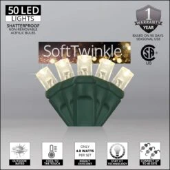 SoftTwinkle Slow Twinkling Christmas Lights, Soft Twinkle String Lights Pulsing Christmas Lights (50 Lights, 17 Ft, Warm White) -Xmas Lighting Shop 61pv5FV0sqL. AC SL1200
