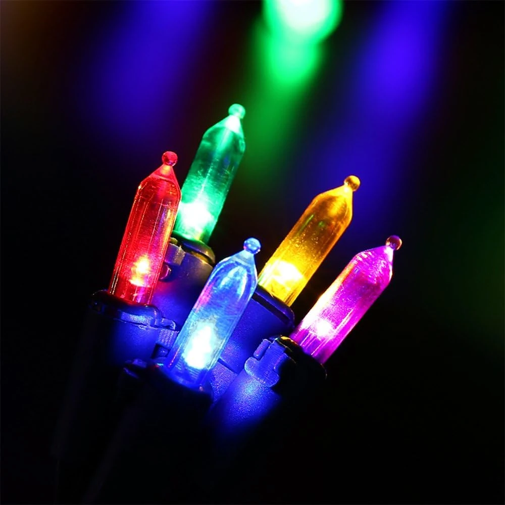 RECESKY Christmas String Lights With Built-in Timer - 50 LED 19ft Fairy Battery Operated Mini String Light For Outdoor Indoor Garden Party House Wreath Xmas Decor Christmas Tree Decoration Multi Color 3 RECESKY Christmas String Lights With Built-in Timer - 50 LED 19ft Fairy Battery Operated Mini String Light For Outdoor Indoor Garden Party House Wreath Xmas Decor Christmas Tree Decoration Multi Color - Image 3