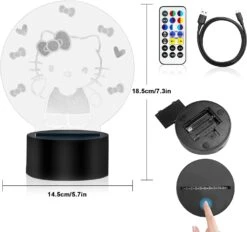 Cat Night Light Gift For Boys Kids 2 Pattern 14 Color With Remote Control, Room Decoration Cat Illusion Lamp For Boys Girl, Perfect Christmas & Birthday Gifts For 3 4 5 6 7 Year Old Kids Adult -Xmas Lighting Shop 61qX7I9SjtL. AC SL1500