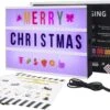Gemaxvoled Cinema Light Box-Upgraded 16 Colors Changing Light Up Sign Box With 270 Changable Letters & Symbols, A4 Size Letter Message Light Board For Party Birthday Christmas Home Decor