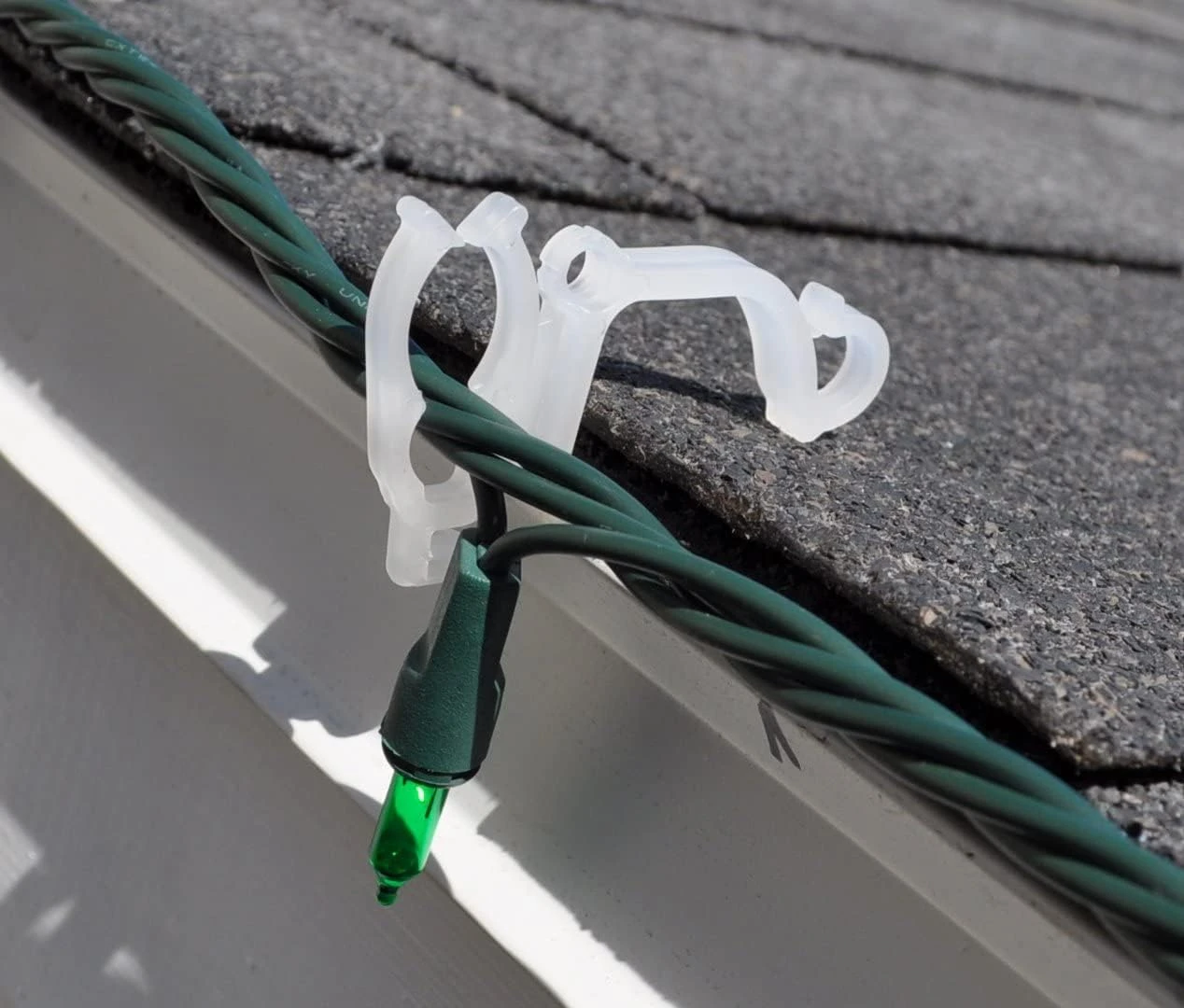 Rocky Mountain Christmas Light Clips - Versatile Heavy Duty Outdoor Plastic - Mounts To Gutter, Shingles, Siding, Roof - For String Lights, Icicle Lights, Mini Lights, C5,C6,C7,C9 - Easy Install (100) 5 Rocky Mountain Christmas Light Clips - Versatile Heavy Duty Outdoor Plastic - Mounts To Gutter, Shingles, Siding, Roof - For String Lights, Icicle Lights, Mini Lights, C5,C6,C7,C9 - Easy Install (100) - Image 5