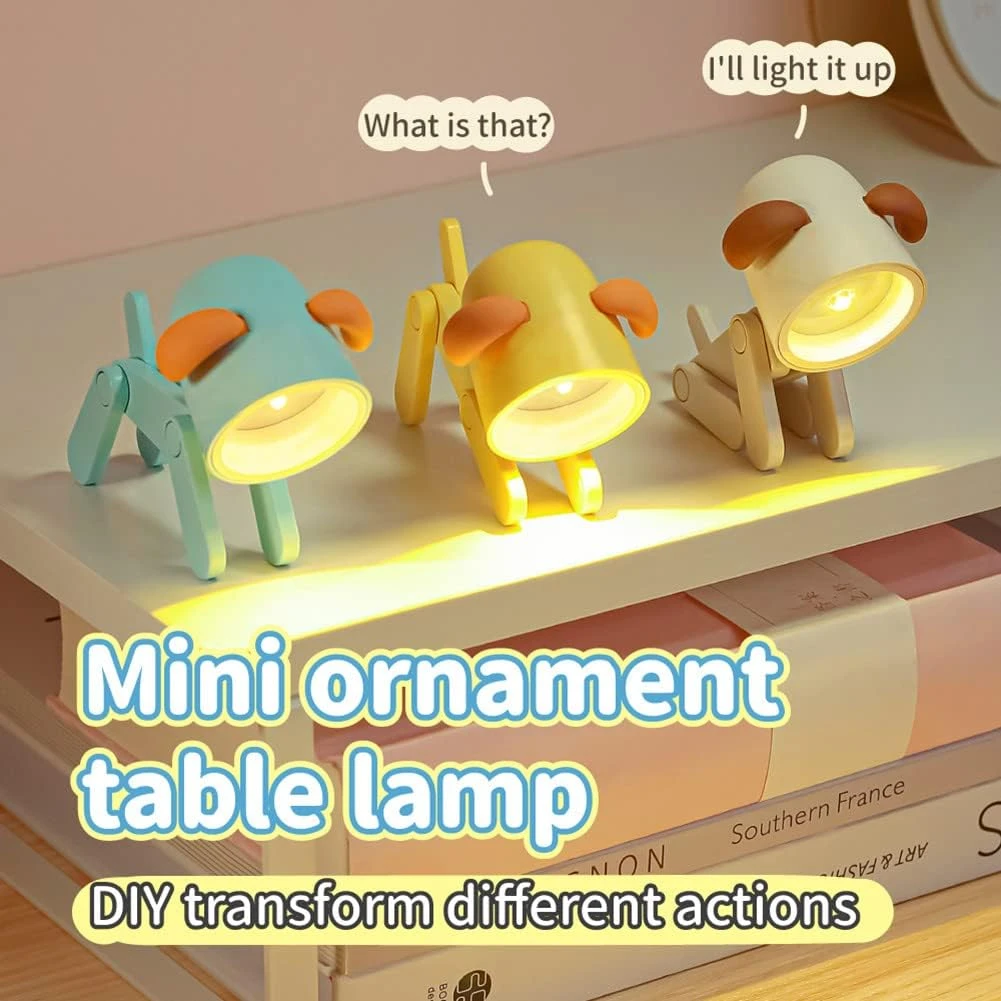 SpassLeben Cute Night Light For Kids, Mini Led Table Desk Lamp, Decorative Lamp Nightstand, Animal Pet Nightlights, Christmas Decorate Birthday Gifts For Children, Students (1 X Off-White Dog) 3 SpassLeben Cute Night Light For Kids, Mini Led Table Desk Lamp, Decorative Lamp Nightstand, Animal Pet Nightlights, Christmas Decorate Birthday Gifts For Children, Students (1 X Off-White Dog) - Image 3