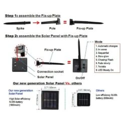 SPLOcolor Solar String Lights Outdoor, 20ft Waterproof 30 LEDs 8 Modes Crystal Globe Solar String Fairy Lights Backyard Patio Christmas Lights For Holiday Party Gardens Backyard Wedding (White) -Xmas Lighting Shop 61vCgbAcT8L. AC SR10001000