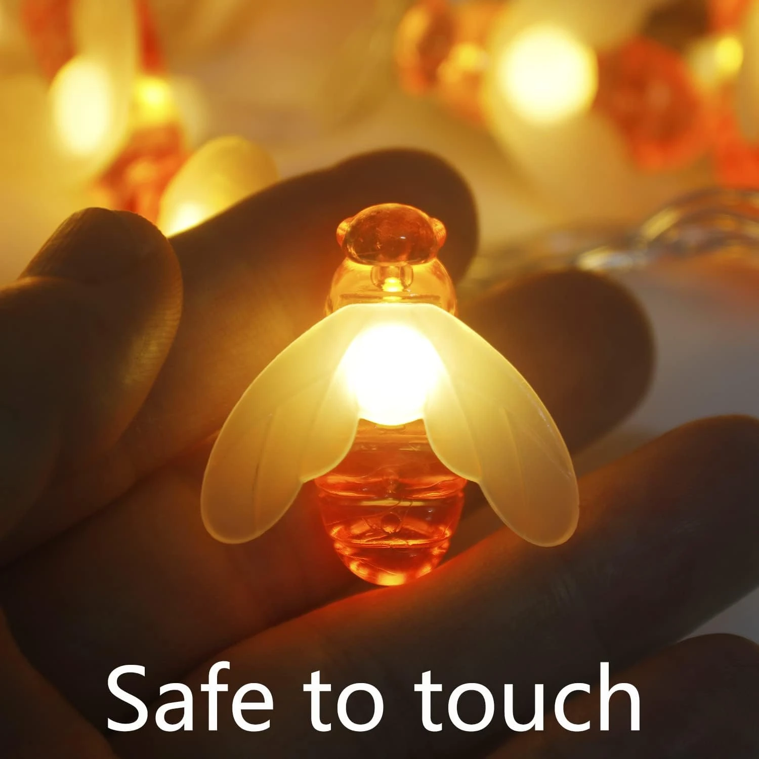 Xingpold Honeybee String Lights Battery Operated, 50 LED 25 Ft 8 Modes Waterproof Fairy Garden Lights With Remote & Timer For Kids Tent Patio Camping Wreath Christmas Indoor Outdoor Decor Warm White 5 Xingpold Honeybee String Lights Battery Operated, 50 LED 25 Ft 8 Modes Waterproof Fairy Garden Lights With Remote & Timer For Kids Tent Patio Camping Wreath Christmas Indoor Outdoor Decor Warm White - Image 5