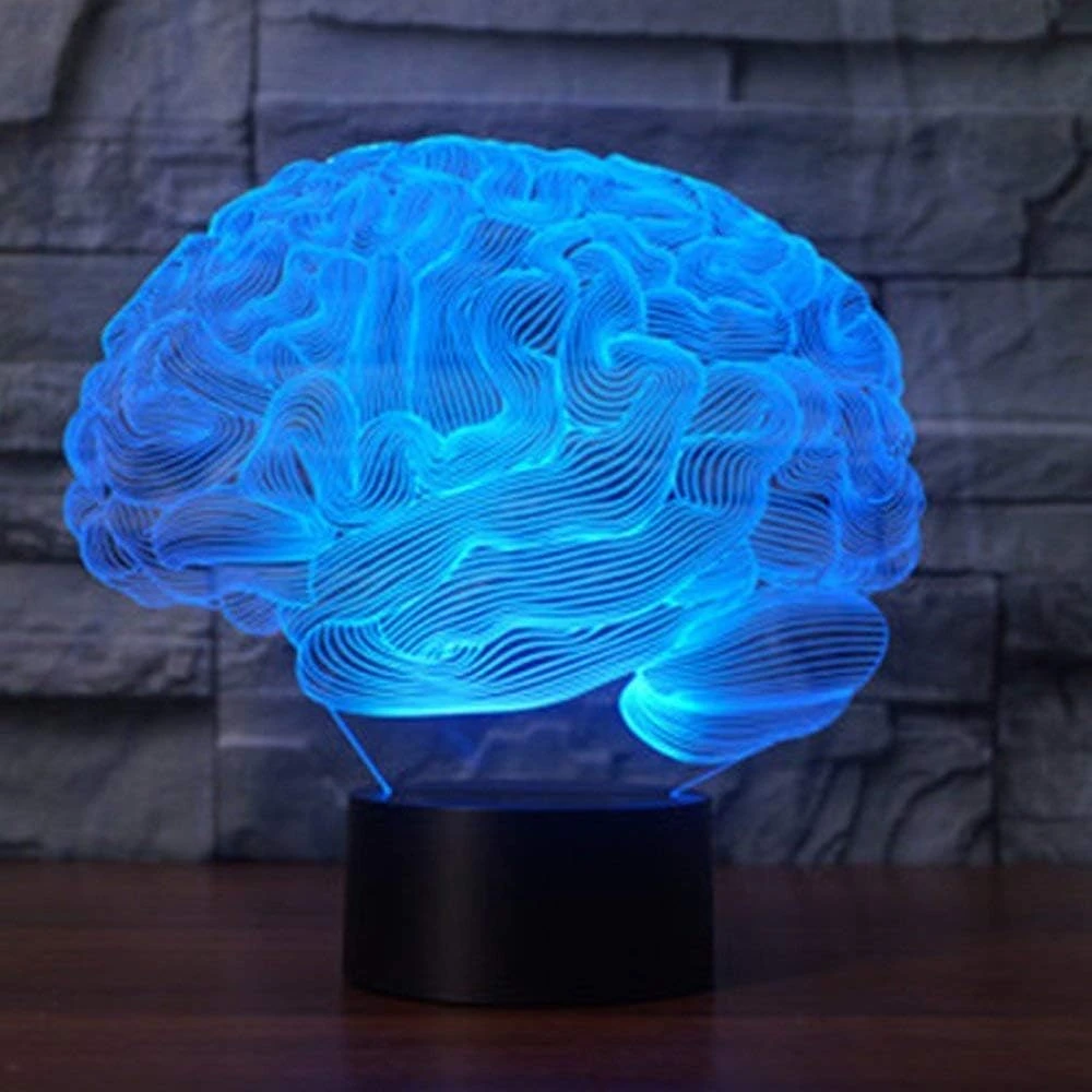 YTDZLTD Creative 3D Brain Night Light 16 Colors Changing USB Power Remote Control Touch Switch Decor Lamp Optical Illusion Lamp LED Table Desk Lamp Children Kids Christmas Brithday Gift 6 YTDZLTD Creative 3D Brain Night Light 16 Colors Changing USB Power Remote Control Touch Switch Decor Lamp Optical Illusion Lamp LED Table Desk Lamp Children Kids Christmas Brithday Gift - Image 6