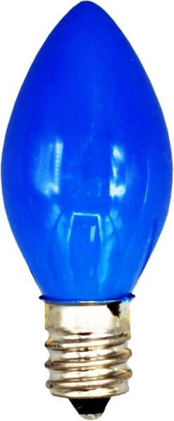 Box Of 25 Light Bulbs -C7, Steady Burning - Opaque Blue - 7 Watt - Candelabra Base -Great For Night Lights, Decorative Lights And Christmas Strings 9 Box Of 25 Light Bulbs -C7, Steady Burning - Opaque Blue - 7 Watt - Candelabra Base -Great For Night Lights, Decorative Lights And Christmas Strings -Xmas Lighting Shop 61wxqnY7z9L. AC SL1500