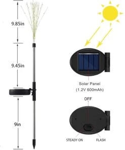 LoveNite Solar Garden Lights, Outdoor Solar Firework Stake Lights, Waterproof Copper Wire Decorative Landscape Lights For Pathway Backyard Patio Lawn Christmas Party Decor (Warm White, 4) 11 LoveNite Solar Garden Lights, Outdoor Solar Firework Stake Lights, Waterproof Copper Wire Decorative Landscape Lights For Pathway Backyard Patio Lawn Christmas Party Decor (Warm White, 4) -Xmas Lighting Shop 61xFUlir54L. AC SL1500