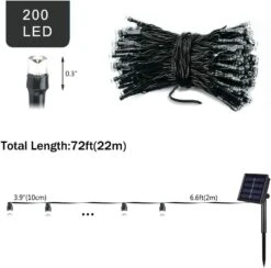 Vicila Halloween Solar String Lights Orange Purple, 2 Pack 200 LED Solar Lights Garden 8 Modes Fairy Lights For Christmas, Wedding, Party, Halloween Decorations-72ft(Purple&Orange) 12 Vicila Halloween Solar String Lights Orange Purple, 2 Pack 200 LED Solar Lights Garden 8 Modes Fairy Lights For Christmas, Wedding, Party, Halloween Decorations-72ft(Purple&Orange) -Xmas Lighting Shop 61xarucpgrL. AC SL1000