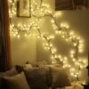 Curtain Lights Indoor Outdoor, 8.3ft 8 Modes 72 Led Globe String Lights Plug In, Window Lights For Patio Garden Wedding Party Bookshelf, Christmas Decorations, Warm White