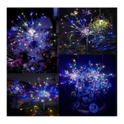 EPIC GADGET Solar Firework Light, 105 LED Multi Color Outdoor Firework Solar Garden Decorative Lights For Walkway Pathway Backyard Christmas Decoration Parties (2 Pieces) -Xmas Lighting Shop 61y3D4NtPPL. AC SR10001000