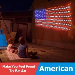 MZD8391 American Flag Lights 420 Super Bright LEDs, Waterproof LED US Flags Light For 4th Of July Decorations, Memorial Day, Independence Day, Garden, Yard, Holiday, Party, Christmas Decorations -Xmas Lighting Shop 61yqzGN56rS. AC SL1000