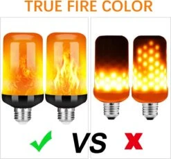 Y- STOP Upgraded LED Flame Light Bulb, 4 Modes Fire Light Bulbs With Upside Down Effect, E26 Base Flickering For Christmas, Party, Outdoor, Indoor, Home Decor (2 Pack) -Xmas Lighting Shop 61zZlgmfFfL. AC SL1300