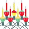Novelty Lights Traditional Christmas Bubble Light Set - Indoor Light And Stringer Set For Christmas, Holidays, Home Decor, And More - C7/E12 Candelabra Base 5 Watt Light (Yellow And Red, 7 Pack)