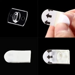 Blulu 100 Pieces Outdoor Light Clips Adhesive Patio Light Clips Decorative Light Hooks Mini Cable Clips Decoration Clips Self Adhesive Hooks For Christmas And Fairy String Light (Clear) -Xmas Lighting Shop 61zwKzEYvxL. AC SL1500