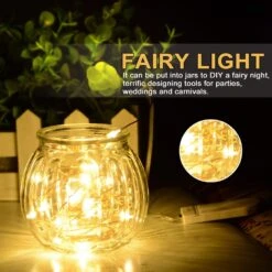 10Ft/30 LEDs Fairy,Starry , String Lights For Indoor&Outdoor Decoration Wedding Home Parties Christmas Holiday, Waterproof,Battery Operated.(Warm White) -Xmas Lighting Shop 71 17SjedEL. AC SL1500