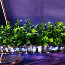 ZELUXDOT Cool White Fairy Lights 100FT Long Plug In LED Silver Wire String Lights 300 LED 8 Modes For Wedding Indoor Outdoor Christmas Tree Patio Porch Garden Decoration -Xmas Lighting Shop 71 9LujxnuL. AC SL1001