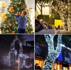 INMKALI Fairy Lights Christmas Lights Big & Super Bright 2-Pack LED String Lights 144 Ft 400L With UL Plug In 8 Modes Timer Waterproof For Party Wedding Home Wall Décor G-B019 -Xmas Lighting Shop 71 C9Yv1NSL. AC SL1017
