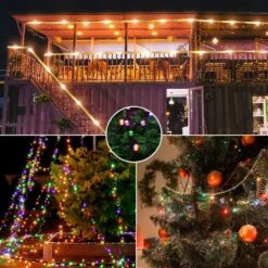 Chuya 300LED Dual Color Changing Christmas Tree Lights,Warm White To Multi Color,End-to-End Plug 9 Modes,105ft Outdoor Indoor String Lights For Christmas Holidays Party Wedding Decoration -Xmas Lighting Shop 71 D zUxkAL. AC SL1000