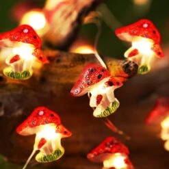 Mushroom Decor Lights 10 Ft 40 LEDs Mushroom Lights Battery Powered Mushroom Night String Lights With 8 Lighting Modes Remote Timer For Bedroom Winter Christmas Party Decoration -Xmas Lighting Shop 71 gK boo L. AC SL1500