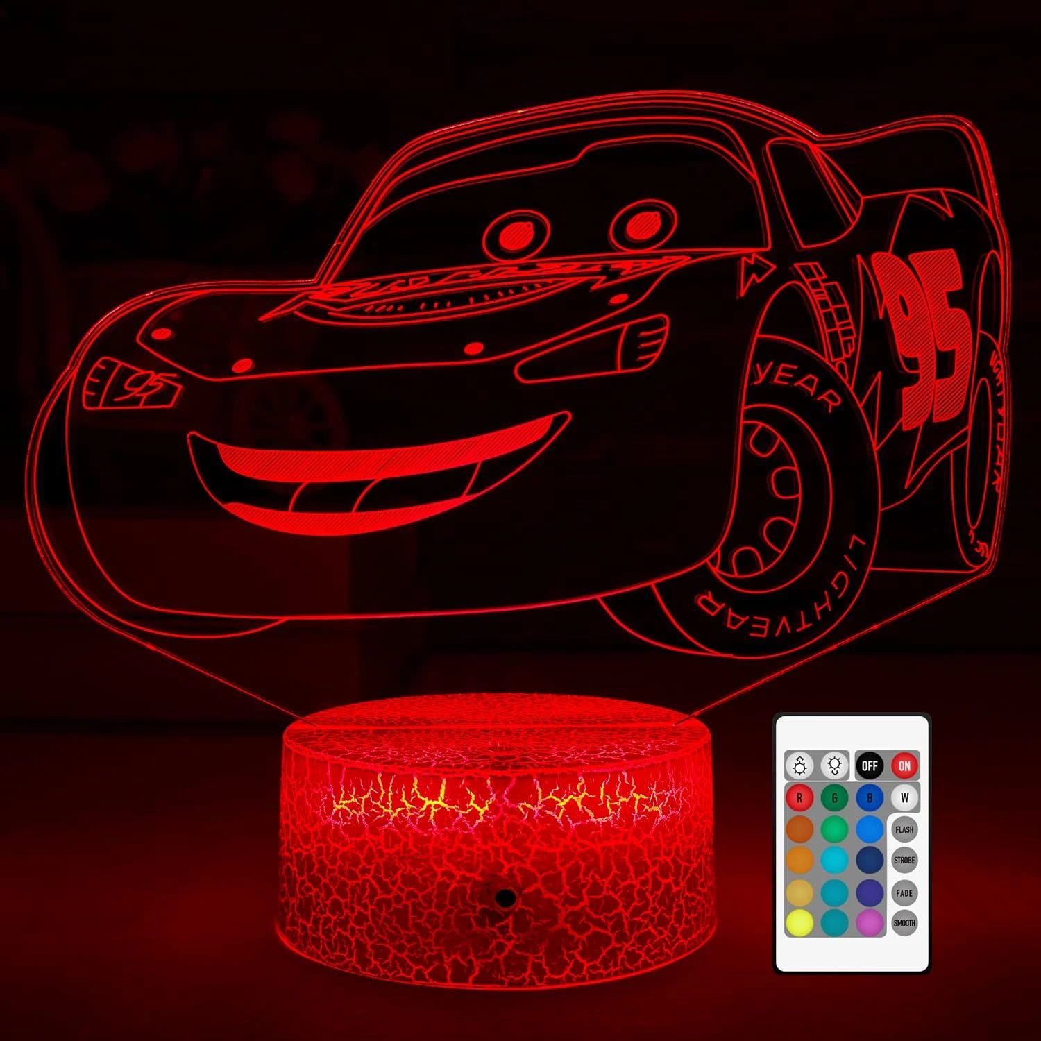 3D Cars Night Light For Kids - 3 Patterns & 16 Color Change Decor Lamp With Timer, Remote Control & Touch - Baby Cars Toys For Boys, Girls- Birthday & Christmas Gifts For Kids And Car Fans 1 3D Cars Night Light For Kids - 3 Patterns & 16 Color Change Decor Lamp With Timer, Remote Control & Touch - Baby Cars Toys For Boys, Girls- Birthday & Christmas Gifts For Kids And Car Fans