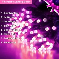 600LED Pink String Lights, 197FT Valentine Fairy Lights Clear Wire 8 Lighting Modes, Extendable Waterproof Romantic Pink Christmas Lights For Wedding Girls Birthday Party Valentine's Day Decorations -Xmas Lighting Shop 7108KeFBG2L. AC SL1500