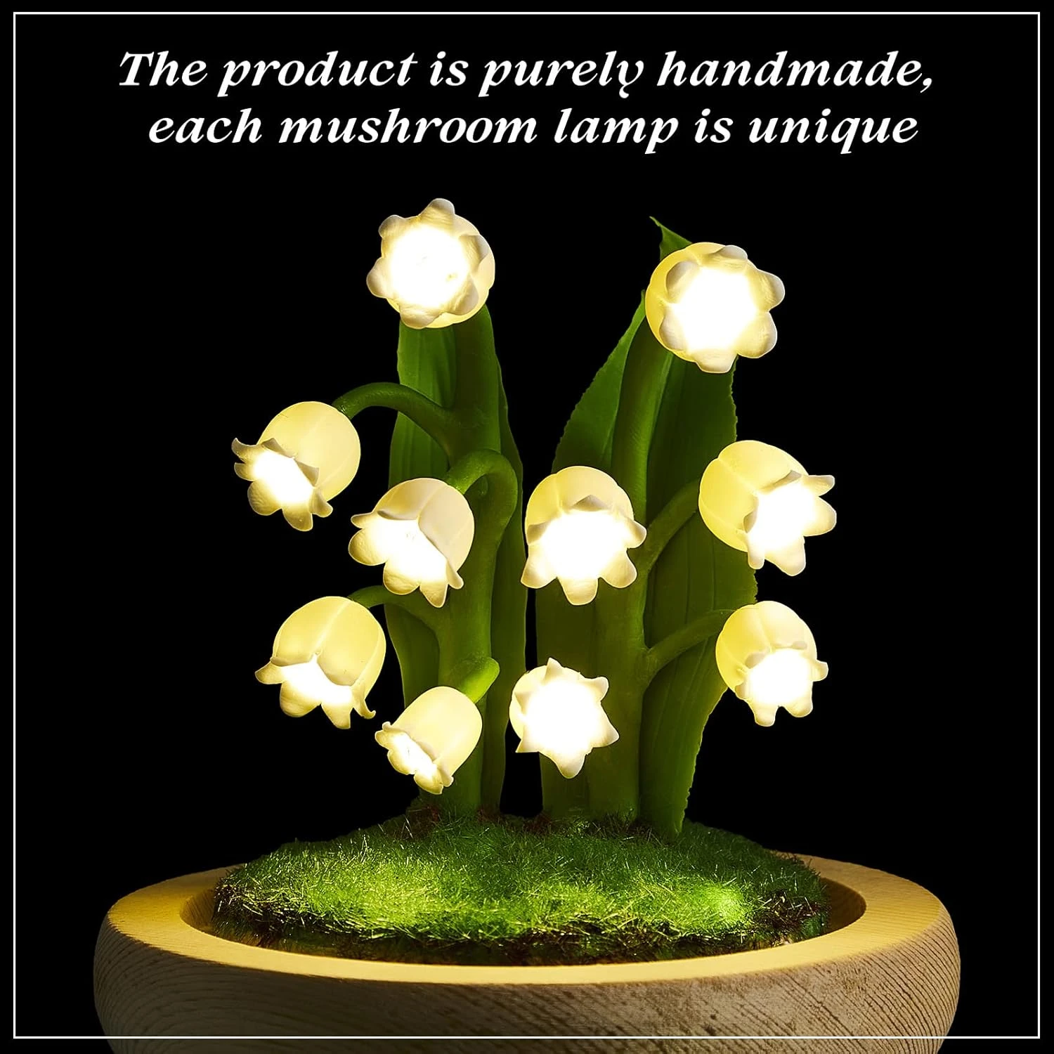 Lily Of The Valley Flower Gifts For Women Glass Flowers Lily Of The Valley Flower Decor Flower Lamp For Women Birthday Anniversary Thanksgiving Christmas Valentine's Day Mother's Day 4 Lily Of The Valley Flower Gifts For Women Glass Flowers Lily Of The Valley Flower Decor Flower Lamp For Women Birthday Anniversary Thanksgiving Christmas Valentine's Day Mother's Day - Image 4