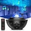 BS ONE Star Projector, Galaxy Projector, Ocean Wave Night Light Starry Light Projector For Kids Bedroom/Game Rooms/Christmas Decoration With Bluetooth Speaker And Remote Control