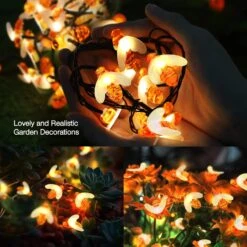 Hommtina Outdoor String Lights Cute Bee Lights, Special Garden Decor Waterproof Star String Lights, Bumble Bee Lights For Patio Yard Garden Grass Wedding Christmas Party Decor(7 Meter 50 Lamp) -Xmas Lighting Shop 710bTjn2aiL. AC SL1500