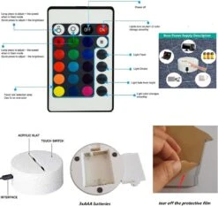 Hasdlga 3D Illusion LED Lamp,Night Light For Kids,16 Colors Changing Touch & Remote Control Superhero Christmas Gifts For Boys Girls -Xmas Lighting Shop 711AkG7uYLL. AC SL1400