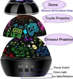 MINGKIDS Night Light For Kids Dinosaur Toys,2 In 1 Rotating Projector Lamp With Dino&Vehicles Theme,Christmas Birthday Gift For 3 To 8 Year Olds Boys Girls,Kids Room Decor For Toddler Boy Toy Gifts -Xmas Lighting Shop 711HY1MGgoL. AC SL1400
