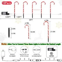 RED Lights Christmas Candy Cane Pathway Markers Lights With 8 Modes & Stakes, 22 Inch Christmas Lights Outdoor Christmas Decorations Xmas Candy Cane Christmas Decor For Walkway Yard Patio Lawn Garden 15 RED Lights Christmas Candy Cane Pathway Markers Lights With 8 Modes & Stakes, 22 Inch Christmas Lights Outdoor Christmas Decorations Xmas Candy Cane Christmas Decor For Walkway Yard Patio Lawn Garden -Xmas Lighting Shop 711iNvZKX4L. AC SL1500