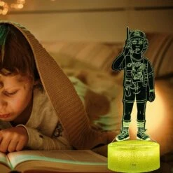 Eleven Figurine Night Light, Dustin Figurine Lamp (3 Patterns), 7 Color Change Decor Lamp With Remote, Dim, Timer, Stranger Gifts For Boy Kids Girls Christmas Birthday -Xmas Lighting Shop 711r iJn0xL. AC SL1500