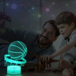 Lmgy Basketball Night Light,3D Illusion Led Lamp, 16 Colors Dimmable With Remote Control Smart Touch, Best Christmas Birthday Gift For 3,4,5,6,7,8 Year Old Boy Girl Kids, Suitable For Basketball Fans -Xmas Lighting Shop 7126UYK6dQL. AC SL1500