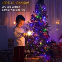 Haili 105FT 300 LED Christmas Lights Outdoor Waterproof, 8 Mode Connectable String Lights For Christmas Tree, Wedding, Party, Patio, House Christmas Decoration(Multi-Colored) -Xmas Lighting Shop 712CtJ3n0AL. AC SL1000