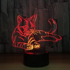 7 Color Changing Night Lamp 3D Atmosphere Bulbing Light 3D Visual Illusion LED Lamp For Kids Toy Christmas Birthday Gifts (Cat) -Xmas Lighting Shop 712bKApoinL. SL1000