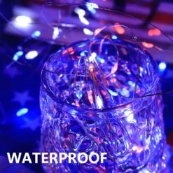 4th Of July Decorations Patriotic String Lights, 2 Pack 100LED Copper String Lights Outdoor Twinkle Lights For Fourth Of July, Christmas, Memorial Day, Independence Day Decor- Red White Blue 8 4th Of July Decorations Patriotic String Lights, 2 Pack 100LED Copper String Lights Outdoor Twinkle Lights For Fourth Of July, Christmas, Memorial Day, Independence Day Decor- Red White Blue -Xmas Lighting Shop 7133GcujSxL. AC SL1500