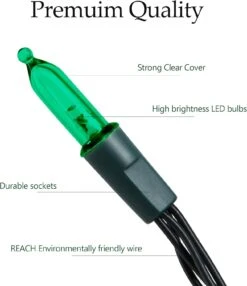 Twinkle Star LED Battery Operated Christmas Lights Mini String Lights, Waterproof Tree Lights With 8 Lighting Modes,Indoor Outdoor Patio Garden Party Wedding Christmas (Green, 50 Count-2 Pack) -Xmas Lighting Shop 71389L1cS1L. AC SL1500