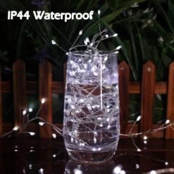 Fairy Lights Plug In, 10Feet 200 LEDs Firecracker String Lights With Remote, Christmas Lights Cluster Starry String Lights For Ceiling Bedroom Wreath Garland Window Christmas Decoration, Pure White -Xmas Lighting Shop 713cuYEzHcL. AC SL1500