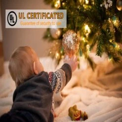 Wominoy 25ft 50 Counts Warm White LED Christmas Lights - Commercial Grade White Christmas Lights Outdoor Waterproof, LED String Lights Indoor 5mm Wide Angle Green Wire, Xmas Tree Lights, IP:65, UL -Xmas Lighting Shop 713le8Dw8DL. AC SL1500 1