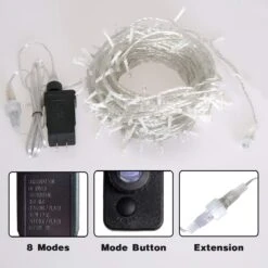 Blingstar Christmas Lights 33ft 100 LED String Lights 30V Plug In Fairy Lights Waterproof 8 Modes Warm White Fairy String Lights For Indoor Outdoor Bedroom Wedding Party Patio Christmas Tree 9 Blingstar Christmas Lights 33ft 100 LED String Lights 30V Plug In Fairy Lights Waterproof 8 Modes Warm White Fairy String Lights For Indoor Outdoor Bedroom Wedding Party Patio Christmas Tree -Xmas Lighting Shop 713rzu6J9bL. AC SL1500