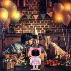 Moofahom Star Projector Galaxy Night Light With Timer And Remote - Astronaut Starry Nebula Ceiling LED Lamp, Gift For Kids And Adults For Bedroom, Christmas, Birthday, Valentine's Day Etc.（Pink-White -Xmas Lighting Shop 7146ObTq7yL. AC SL1000