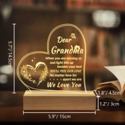 BeneCharm Grandma Gifts From Grandchildren - Grandma Birthday Gifts Engraved Night Light - Thanksgiving Christmas Birthday Gifts For Grandma From Granddaughter Grandson -Xmas Lighting Shop 714kZtHWLlL. AC SL1500