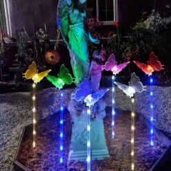 Abkshine Set Of 6 Butterfly Solar Garden Lights, Waterproof Color Changing Butterfly Stake Lights For Yard Garden Decor Outdoor Halloween Christmas Decorations, Unique Gardening Gifts For Women Mom -Xmas Lighting Shop 716ACR2pSBL. AC SL1500