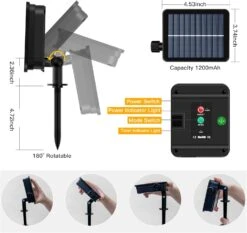 Ollny Solar Christmas Lights, Solar String Lights IP67 Waterproof 100FT 300LED Super Long Outdoor Solar Fairy Lights 8 Light Modes And 3 Timers Solar Powered Christmas Rope Lights For Garden House -Xmas Lighting Shop 716HJHyZaL. AC SL1500