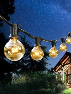 AVANLO Outdoor String Lights 100FT 2-Pack, Dimmable G40 Globe Patio String Lights With 54 Edison Bulbs Waterproof Hanging Outside Lights For Patio Backyard Bistro Wedding Cafe Party Christmas Decor -Xmas Lighting Shop 716R5b5NPhL. AC SL1500